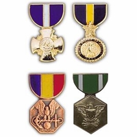 US Navy Medal Hat Pins Thumbnail Illustration