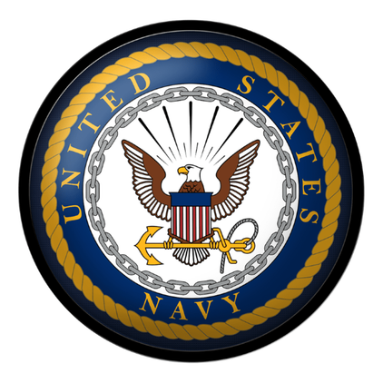 US Navy: Modern Disc Wall Sign