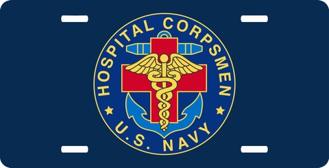 U.S. Navy Navy Hospital Corpsman License Plate