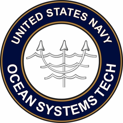 U.S. Navy Ocean Systems Technician OT decal