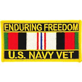 U.S. Navy Operation Enduring Freedom With Service Ribbon Patch