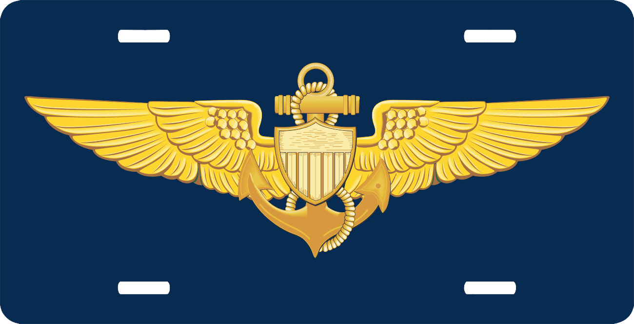U.S. Navy Pilot Wings License Plate