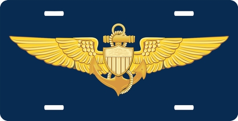 U.S. Navy Pilot Wings License Plate