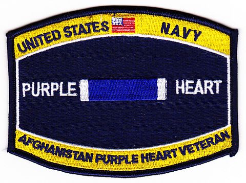 U.S. Navy Purple Heart Afghanistan Patch
