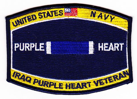 U.S. Navy Purple Heart Iraq Patch