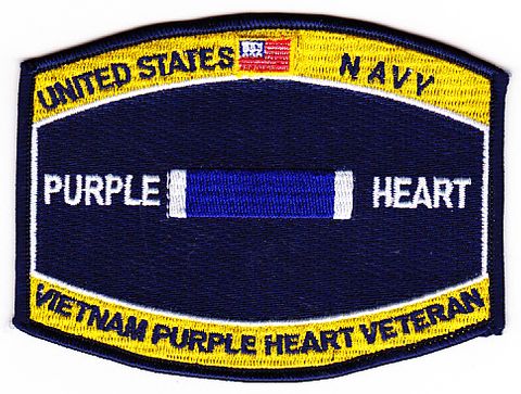 U.S. Navy Purple Heart Vietnam Patch