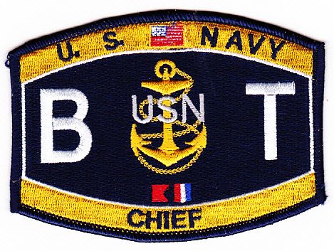 U.S. Navy Rate Boiler Tech BT Chief Patch