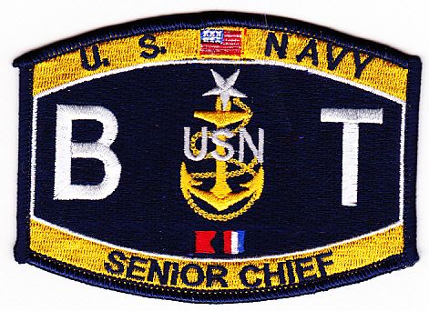 U.S. Navy Rate BT Senior Chief Patch