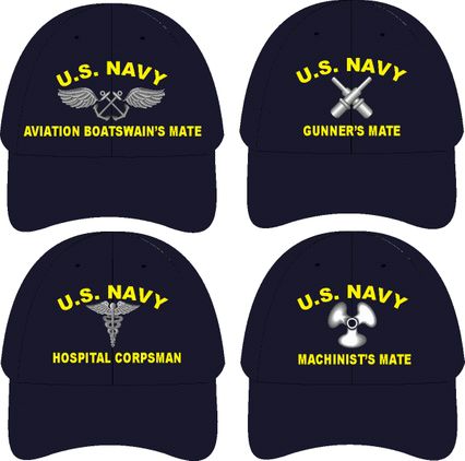 U.S. Navy Rate Custom Embroidered Caps