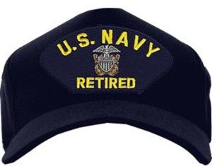 U.S. Navy Retired with Officer Crest Ball Cap