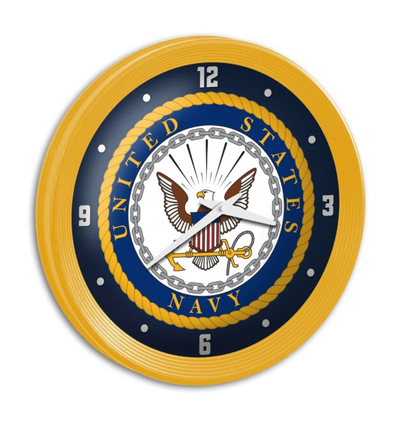 US Navy: Ribbed Frame Wall Clock