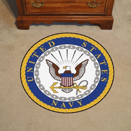 U.S. Navy Round Rug (44" diameter)