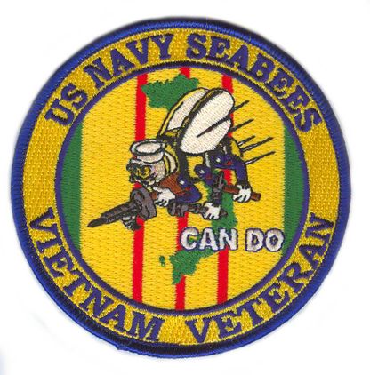 U.S. Navy Seabees Vietnam Veteran 4" Patch