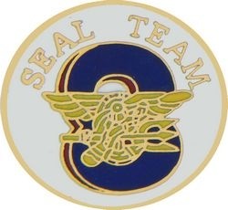 U.S. Navy Seal Team 8 Lapel Hat Pin
