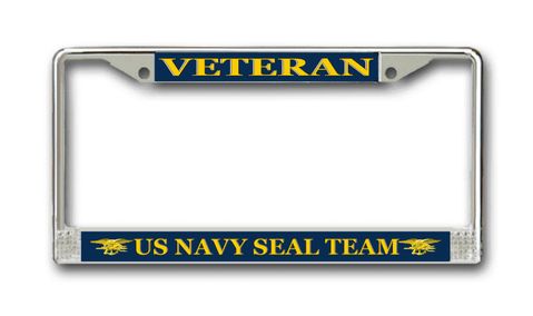 U.S. Navy Seal Team Veteran License Plate Frame