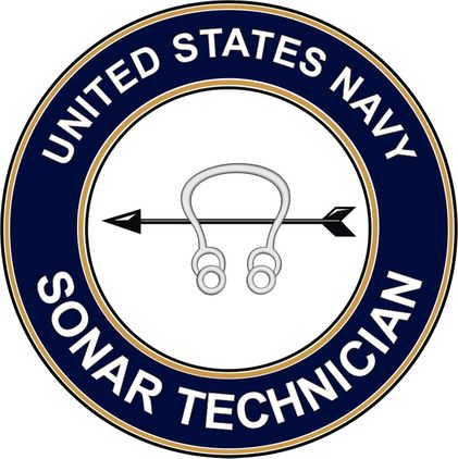 U.S. Navy Sonar Technician ST decal