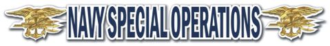 U.S. Navy Special Operations Window Strip Sticker Decal