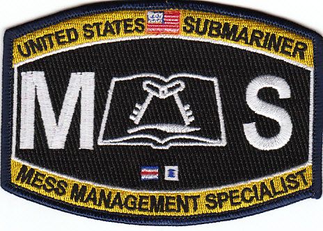 U.S. Navy Submariners Mess Management Specialists Patch