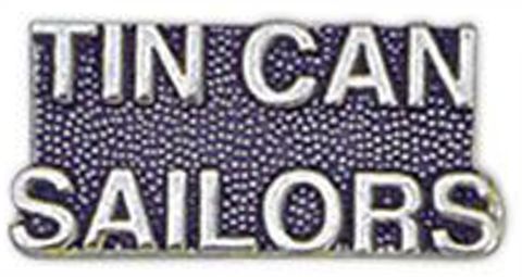 U.S. Navy Tin Can Sailors Lapel Hat Pin