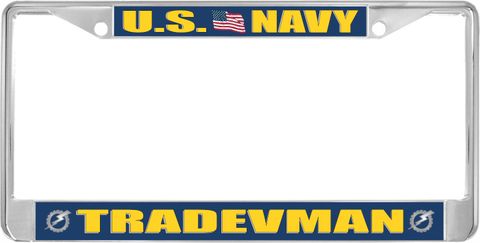 U.S. Navy Tradevman Rate License Plate Frame
