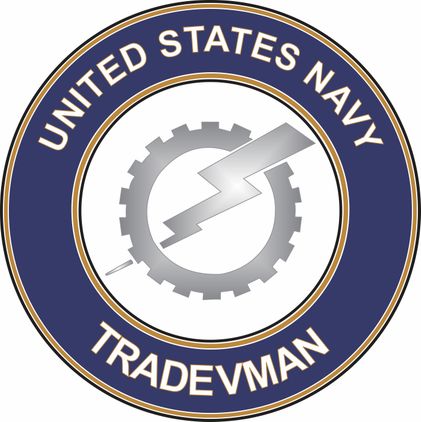U.S. Navy Tradevman Rate Round Vinyl Decal
