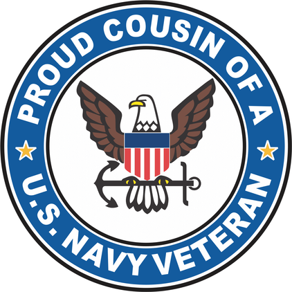 U.S. Navy Veteran Proud Cousin Decal
