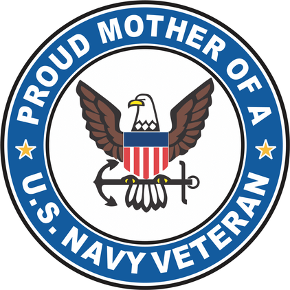 U.S. Navy Veteran Proud Mother Decal