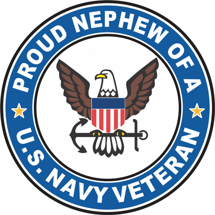 U.S. Navy Veteran Proud Nephew Decal