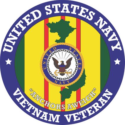 U.S. Navy Vietnam Veteran Patch Decal
