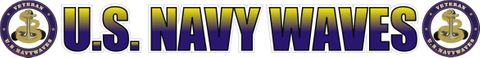 U.S. Navy WAVES Window Strip Decal