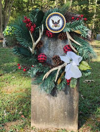 U.S. Navy Headstone Wreath Hanger