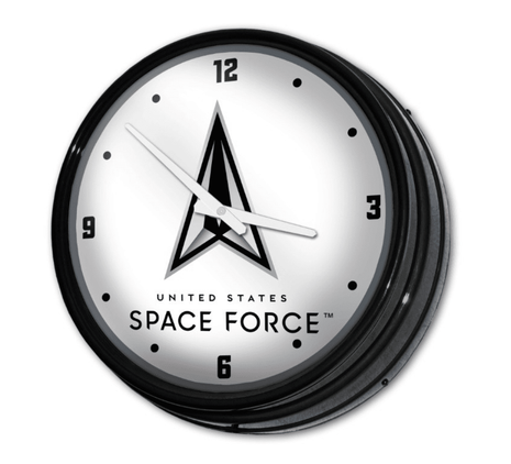 US Space Force: Retro Lighted Wall Clock