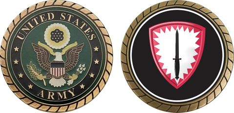 U.S. Army US Special operations Command Europe Patch Challenge Coin