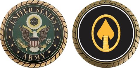U.S. Army US Special Operations Command Patch Challenge Coin