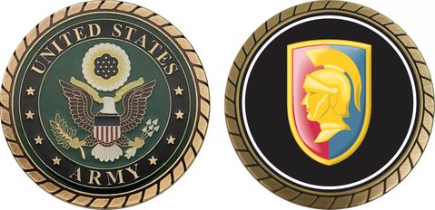 U.S. Army US Strategic Defense Command Patch Challenge Coin