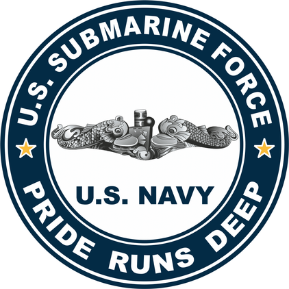 US Submarine Force Pride Runs Deep Silver Dolphins Decal