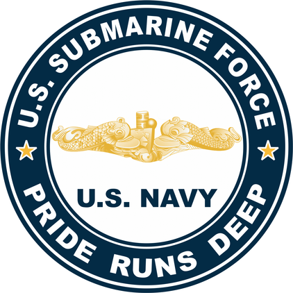 US Submarine Force Pride Runs Deep Gold Dolphins Decal