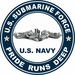 US Submarine Force Pride Runs Deep Silver Dolphins Decal