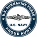 US Submarine Force Proud Aunt Silver Dolphins Decal