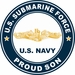 US Submarine Force Proud Son Gold Dolphins Decal