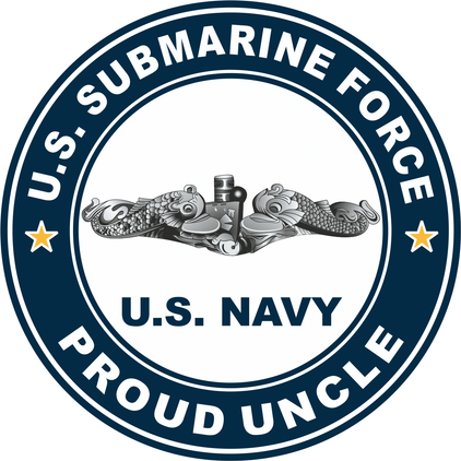 US Submarine Force Pround Uncle Silver Dolphins Decal
