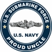 US Submarine Force Pround Uncle Silver Dolphins Decal