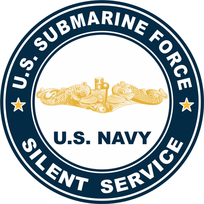 US Submarine Force Silent Service Gold Dolphins Decal