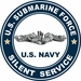 US Submarine Force Silent Service Silver Dolphins Decal