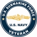 US Submarine Force Veteran Gold Dolphins Decal