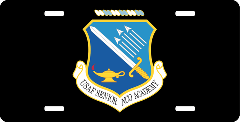 US United States Air Force Senior NCO Academy License Plate