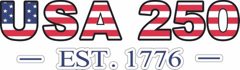 USA 250 Est 1776 Window Strip Vinyl Decal