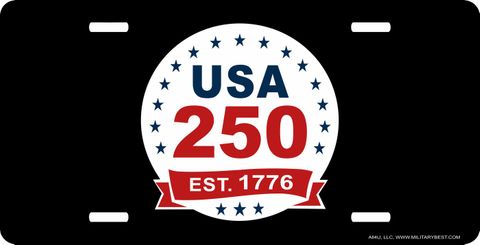 USA 250 with Banner License Plate