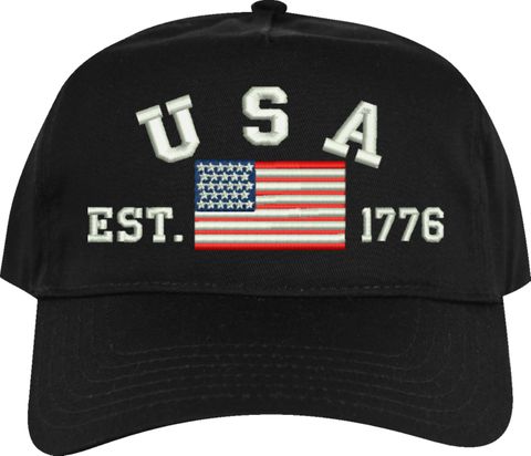 USA Est 1776 Embroidered Cap
