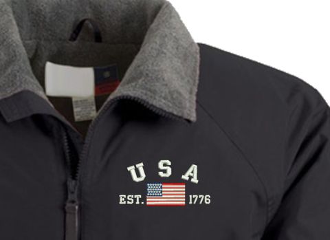 USA Est 1776 Embroidered Jacket